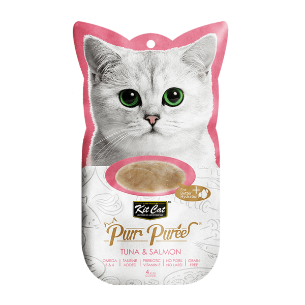 Kitcat 4x15g Tuna & Salmon