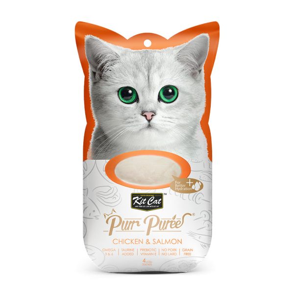 Kitcat 4x15g Chicken & Salmon