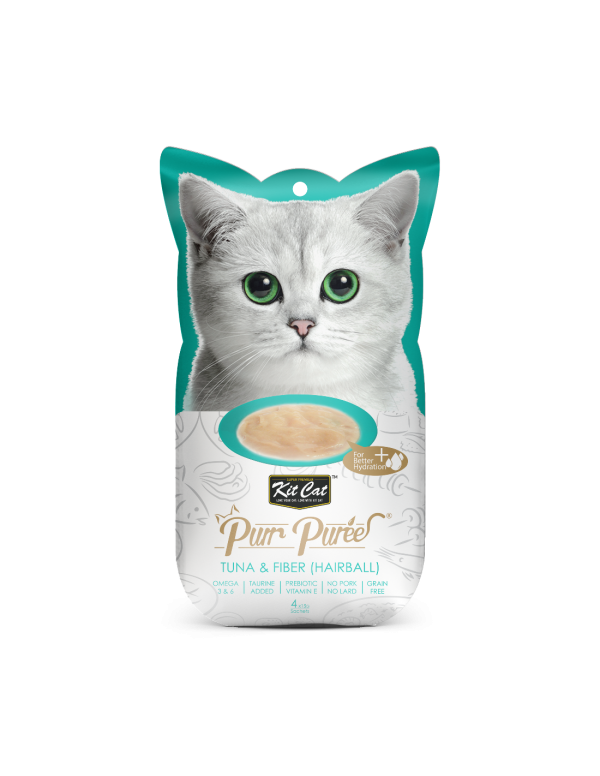 Kitcat 4x15g Tuna & Fiber (Hairball)